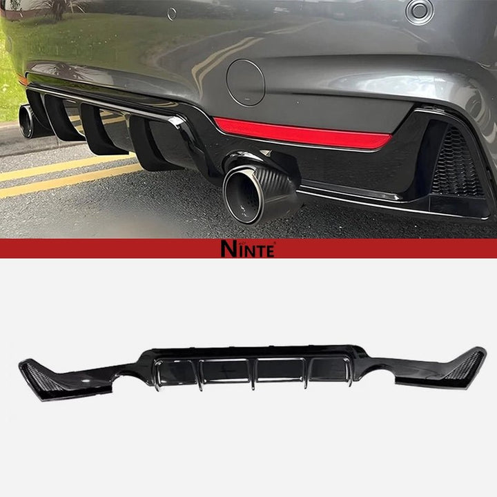 NINTE Rear Diffuser For 2014 - 2020 BMW 4 Series F32 M Sport Painted Rear Bumper Lip Lower Diffuser ABS - NINTE