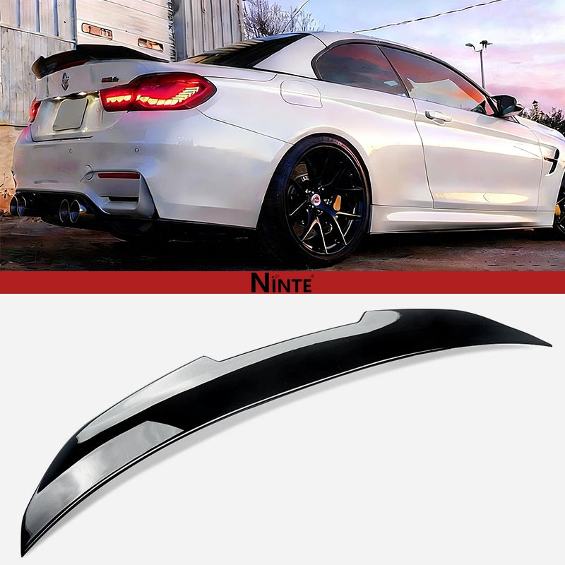 NINTE PSM Highkick Trunk Wing For 2014-2020 BMW F33 F83 M4 Convertible Rear Spoiler