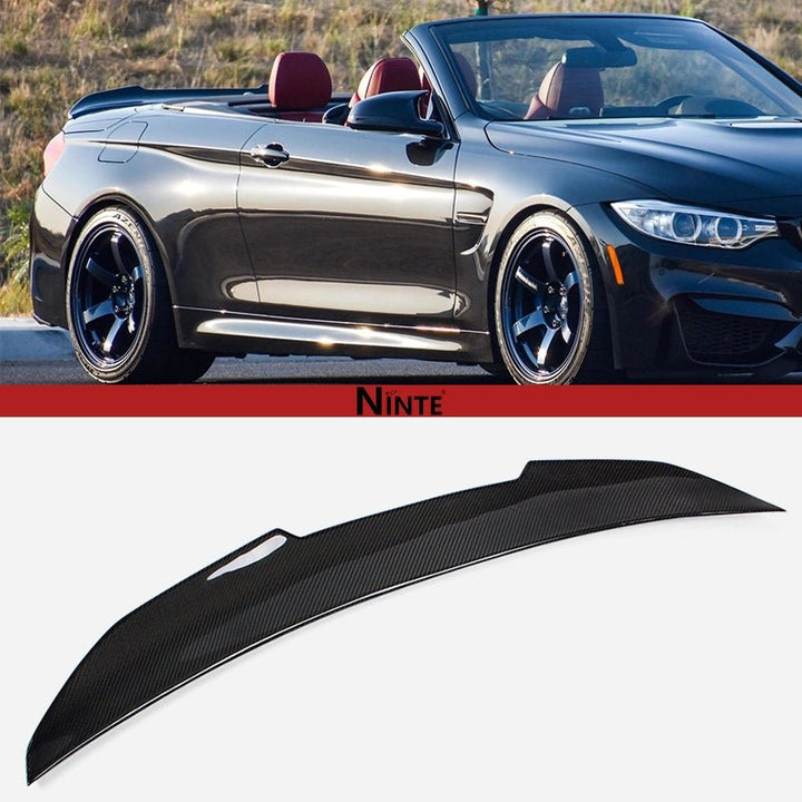 NINTE PSM Highkick Trunk Wing For 2014 - 2020 BMW F33 F83 M4 Convertible Rear Spoiler - NINTE