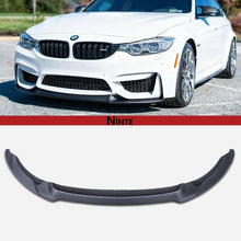 Laden Sie das Bild in den Galerie-Viewer, NINTE For 2015 - 2020 Fits BMW F80 M3 F82 F83 M4 1 Piece Style Front Bumper Lip Front Lower Diffuser - NINTE
