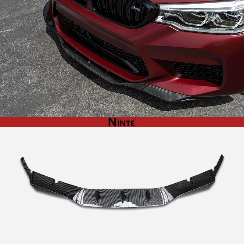 NINTE GTS Style Front Lip for 2018 - 2020 BMW Pre LCI F90 M5 Extension 1 Piece - NINTE