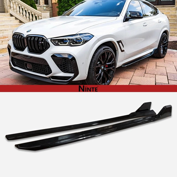 NINTE For 2020 - 2025 BMW G06 X6 M Sport Side Skirt Rocker Panel Extensions - NINTE