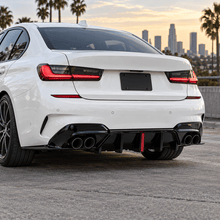 NINTE Style Rear Diffuser W/LED Light For 2019-2022 BMW G20 G28 3 Series M Sport - NINTE