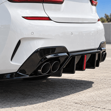 NINTE Style Rear Diffuser W/LED Light For 2019-2022 BMW G20 G28 3 Series M Sport - NINTE