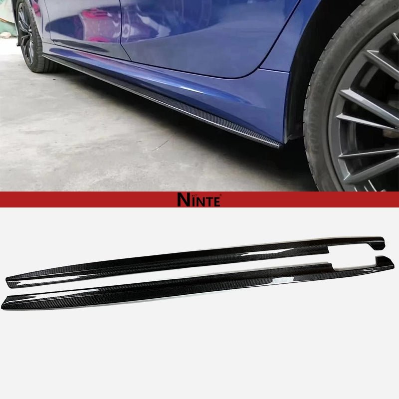 NINTE AC Schnitzer Style For 2019 - 2025 BMW 3 Series G20 G28 M Sport Side Skirts Extension - NINTE