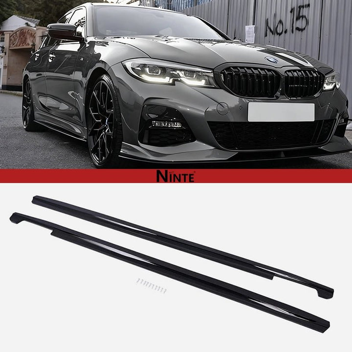 NINTE AC Schnitzer Style For 2019 - 2025 BMW 3 Series G20 G28 M Sport Side Skirts Extension - NINTE