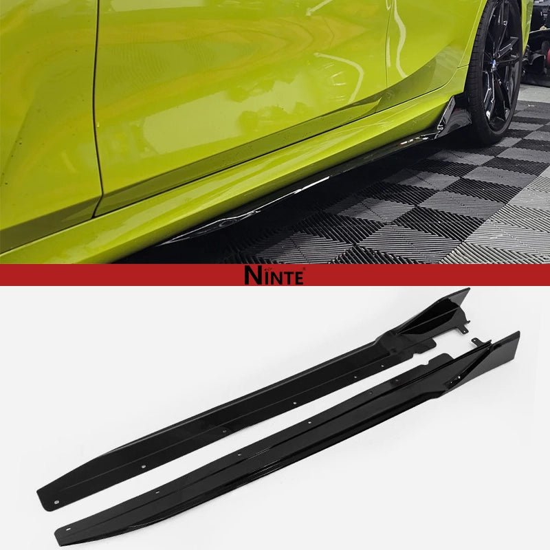 NINTE For 2019 - 2024 BMW G20 G28 3 - Series M Sport Side Skirts 3D Racing Style ABS Painted Side Bottom Panels - NINTE