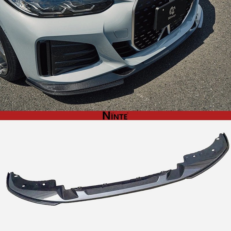 NINTE 3D Design Front Lip For 2020 - 2025 BMW 4 Series Coupe Convertible G22 G23 430i M440i M Sport - NINTE