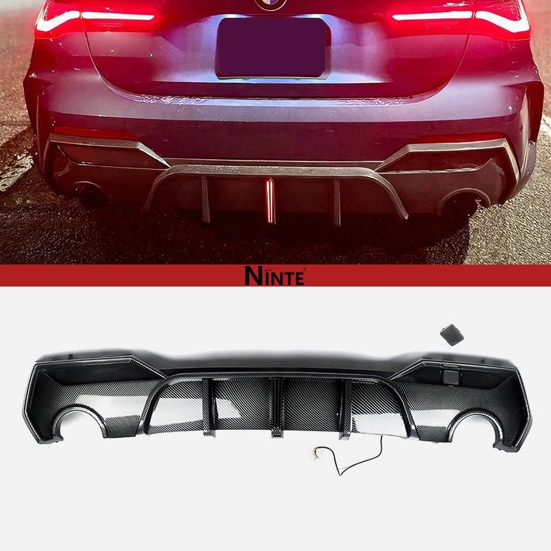 NINTE For 2020 - 2024 BMW 4 Series G22 G23 M - Sport Rear Diffuser Bumper Lip - NINTE