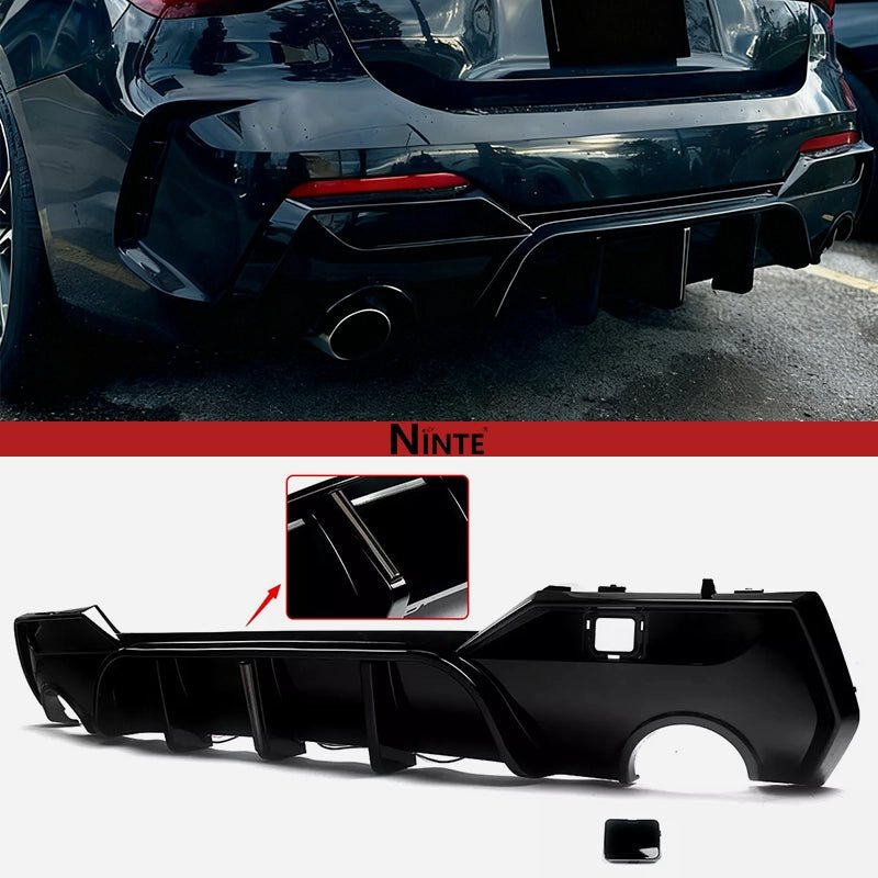 NINTE For 2020 - 2024 BMW 4 Series G22 G23 M - Sport Rear Diffuser Bumper Lip - NINTE