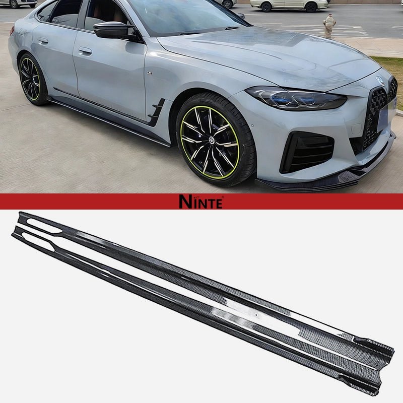 NINTE Racing Style Side Skirts For 2021 - 2025 BMW 4 - Series Gran Coupe G26 M - Sport Side Extension panel - NINTE