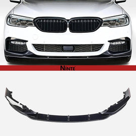 NINTE V3 Style Front Lip For 2017 - 2020 BMW 5 Series G30 M - Sport Gloss Black - NINTE