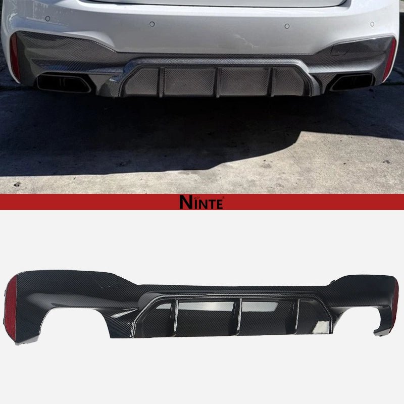 NINTE Rear Diffuser for 2017 - 2023 BMW 5 Series G30 G31 G38 M Sport - NINTE