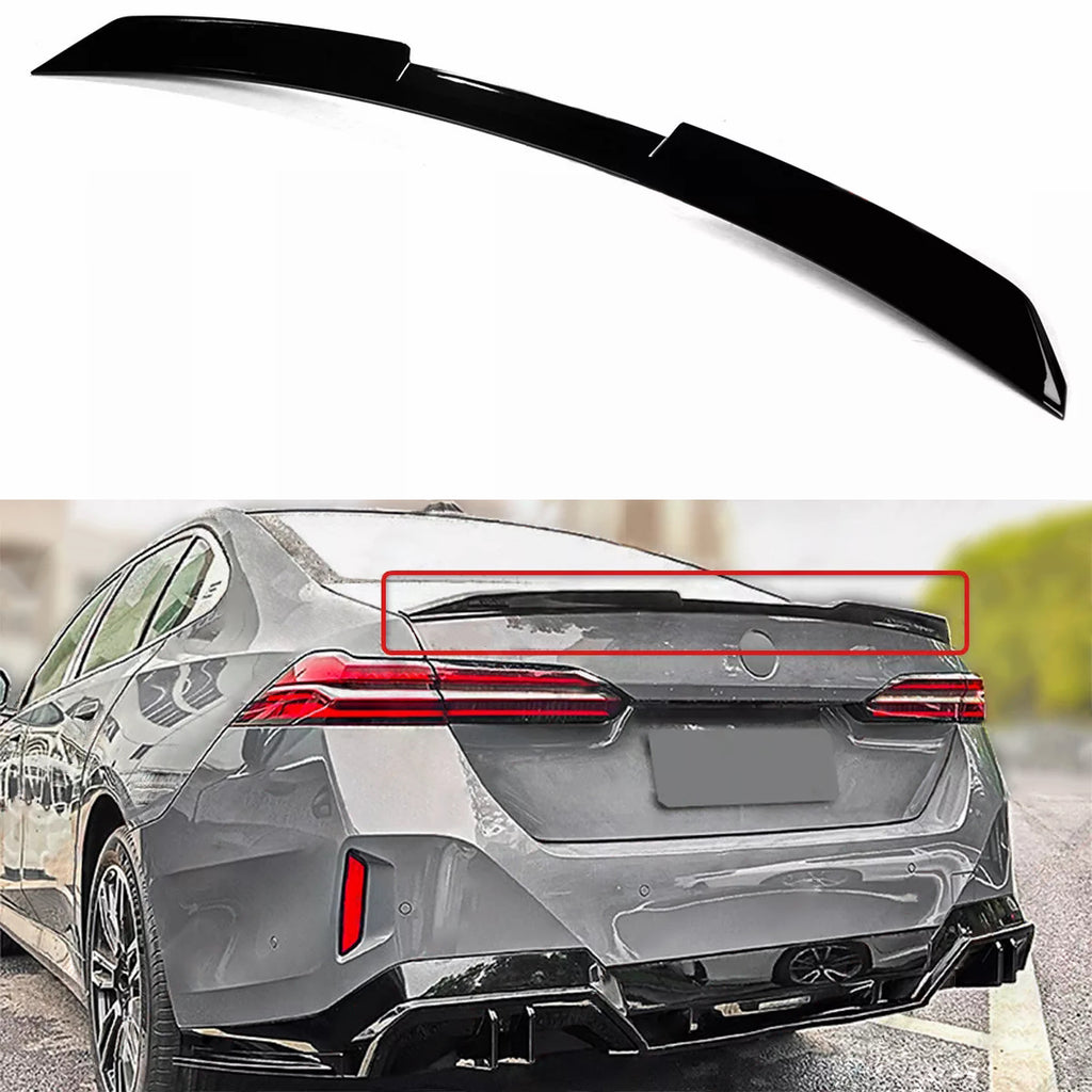 NINTE For 2024-2025 BMW G60 530i 540i i5 GLOSS BLACK V STYLE HIGHKICK TRUNK SPOILER WING