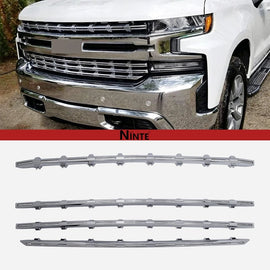 NINTE For 2019 - 2022 Chevy Silverado 1500 Grill Cover LT RST Snap on Grille Overlay Insert Bar - NINTE
