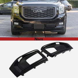 NINTE Pair Fog Light Lamp Bezel Trim Cover For 2015 - 2020 GMC Yukon XL - NINTE