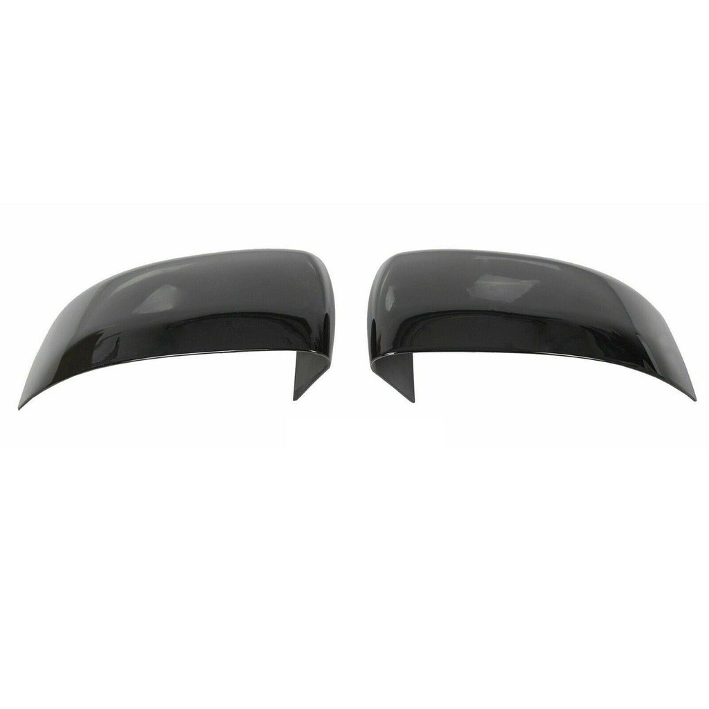 NINTE Mirror Covers for 2011-2022 Jeep Grand Cherokee 2011-2023 Dodge Durango ABS Gloss Black A PairHalf Overlays