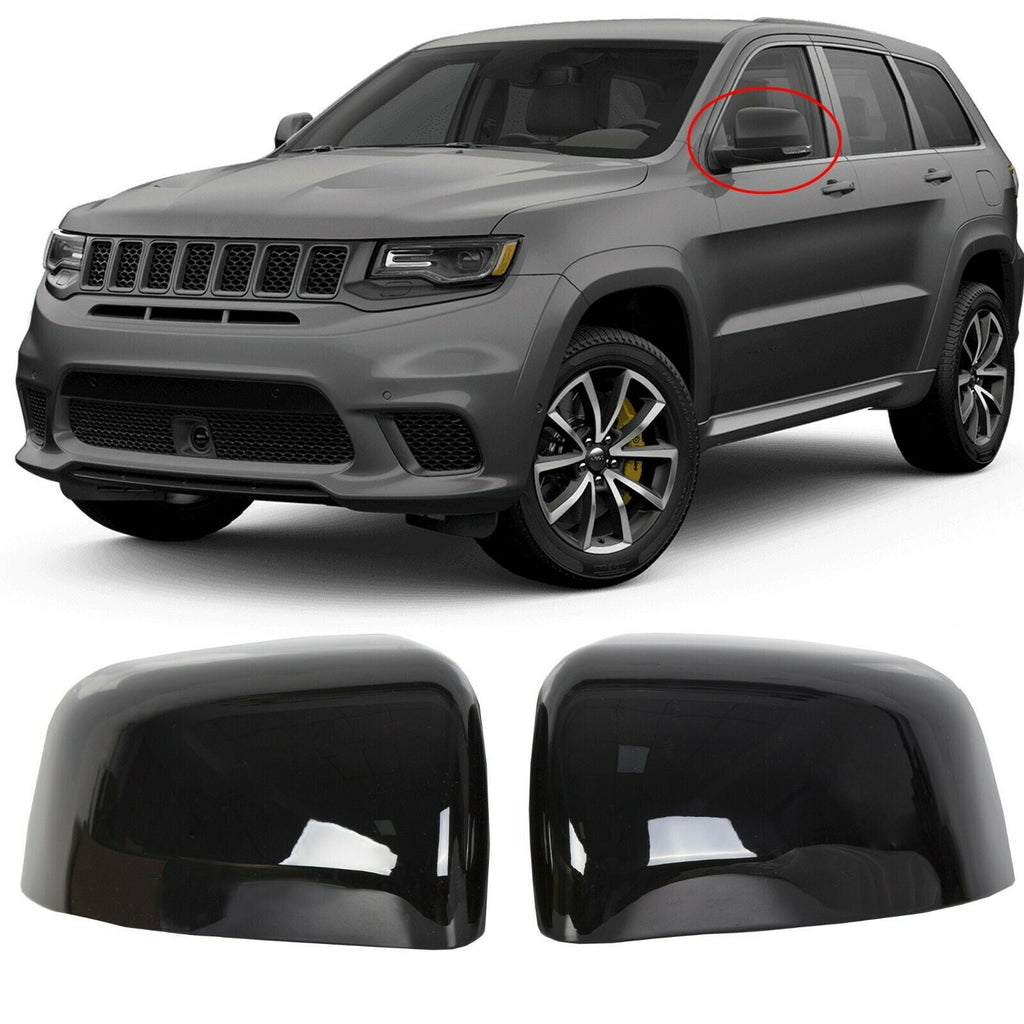 NINTE Mirror Covers for 2011-2021 Jeep Grand Cherokee Dodge Durango