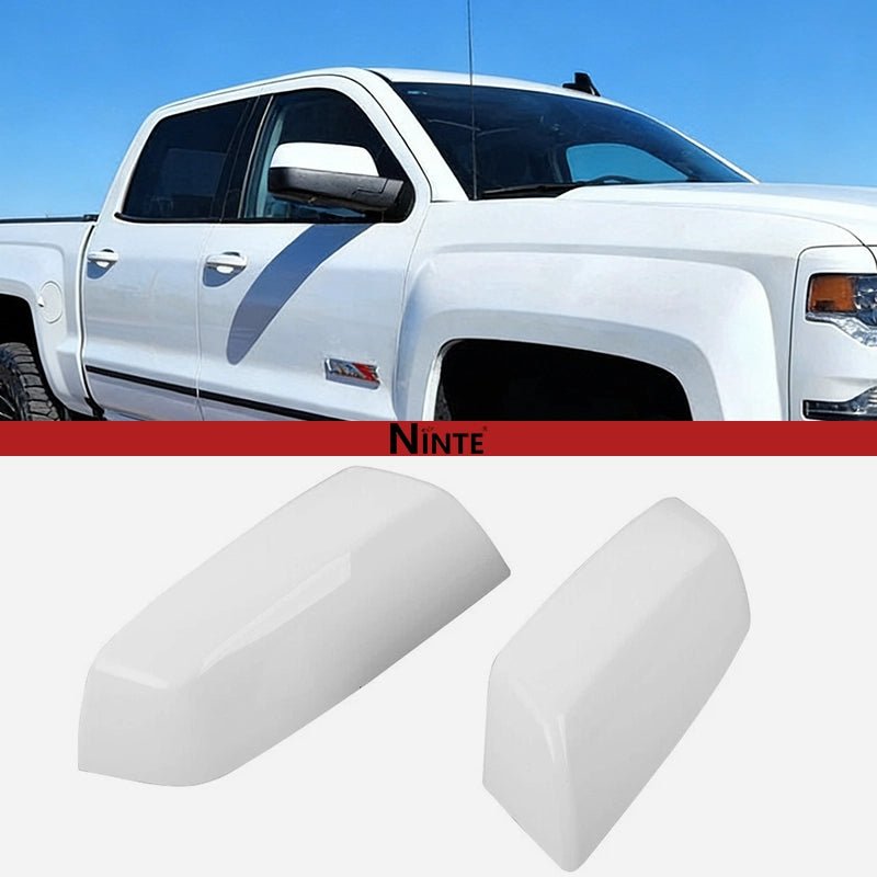 NINTE Mirror Caps For 2014 - 2020 Chevrolet Silverado 1500 GMC Sierra 1500 Top Half Covers - NINTE