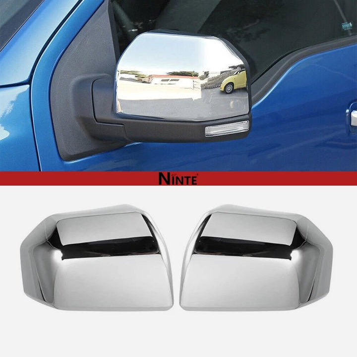 NINTE Non - Tow Top Half Side Mirror Caps For 2015 - 2020 Ford F150 - NINTE