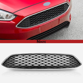 NINTE Front Bumper Upper & Lower Grille For 2015 - 2018 Ford Focus - NINTE
