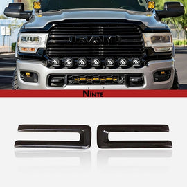 NINTE For 2019 - 2024 Dodge Ram 2500 3500 4500 5500 Grill Cover ABS Front Grille Trim - NINTE