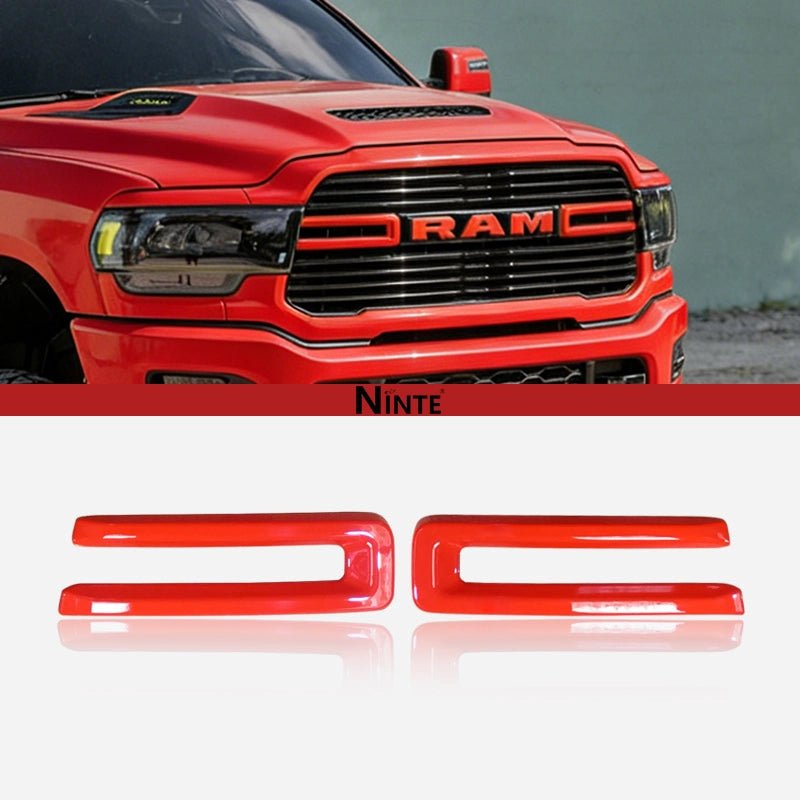 NINTE For 2019 - 2024 Dodge Ram 2500 3500 4500 5500 Grill Cover ABS Front Grille Trim - NINTE
