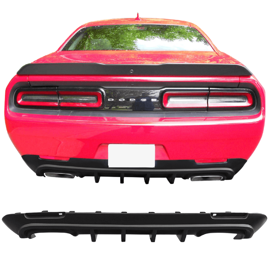 NINTE Rear Diffuser Lip For 2015-2023 Dodge Challenger ABS