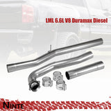 NINTE 4‘’ Exhaust Pipe For 2011-2015 Chevy Silverado & GMC Sierra 2500HD/3500HD 6.6L Duramax Diesel