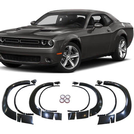 NINTE For 2015 - 2023 Dodge Challenger Base/SXT/RT/TA/GT/SRT/Scat - Pack Wheel Fender Flares DM Style Unpainted PP - NINTE