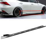 NINTE For 2014-2019 Lexus IS300 IS350 Door Bottom Panel Extension Lips Side Skirts