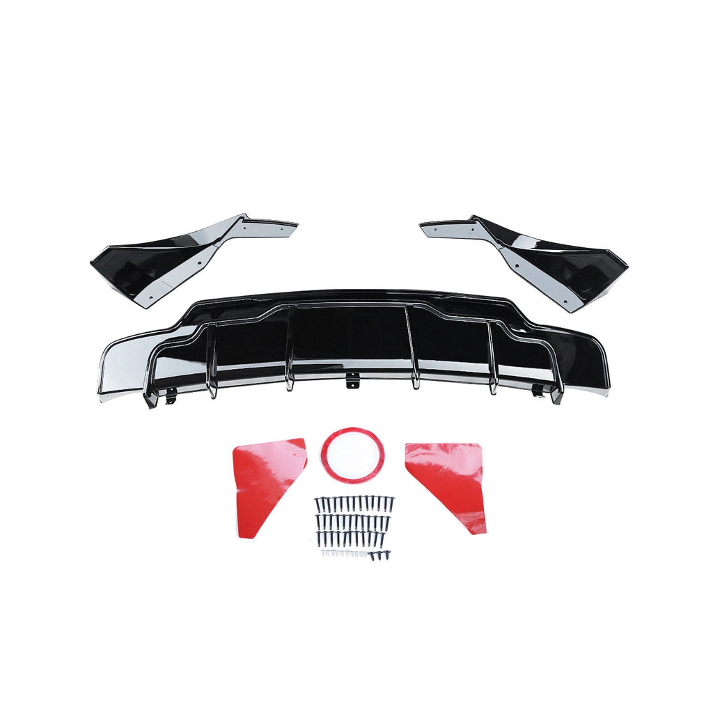 NINTE-Rear-Diffuser-For-2017-2022-Tesla- Model-3-ABS-gloss-black