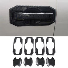 Cargar imagen en el visor de la galería, NINTE Door Handle Bowl Covers For 2022 2023 Toyota Tundra ABS Carbon Fiber Look