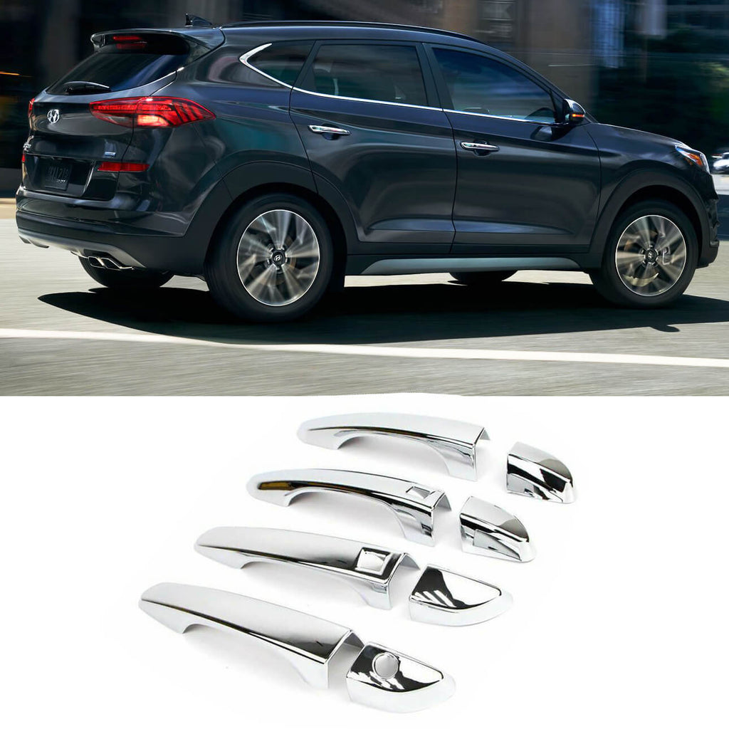 NINTE Door Handle Covers For Hyundai Tucson 2016-2020 with 2 Smart Keyholes