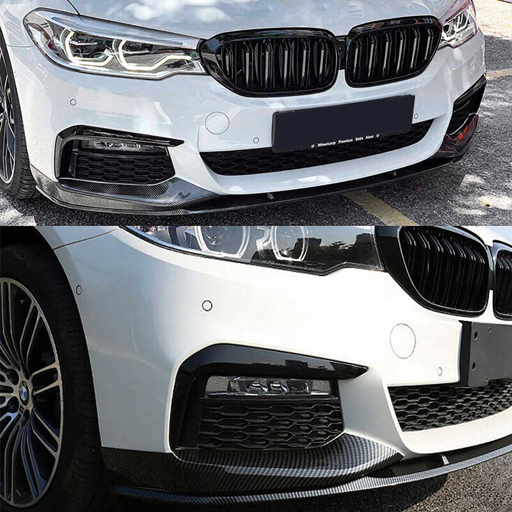 NINTE For 2017-2020 BMW 5 Series G30 G38 M Sport Front Lip ABS Painted MP Style Lower Splitter