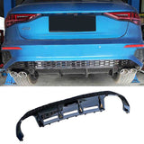 NINTE Rear Diffuser For 2021 Audi A3 Coupe Sport Lower Bumper Lip