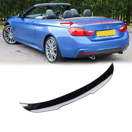 NINTE For 2014 - 2020 BMW F33 F83 M4 Convertible Rear Spoiler PSM Highkick Trunk Spoiler ABS Painted - NINTE
