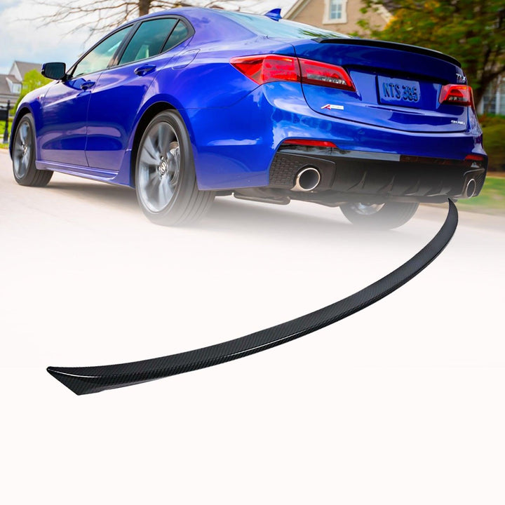 NINTE For 2015 - 2023 Honda Acura TLX Rear Spoiler ABS Carbon Fiber Style Trunk Wing - NINTE