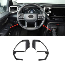 Load image into Gallery viewer, NINTE Steering Wheel Decor Trim Cover For For Toyota Tundra 2022 2023 ABS Carbon Fiber Look