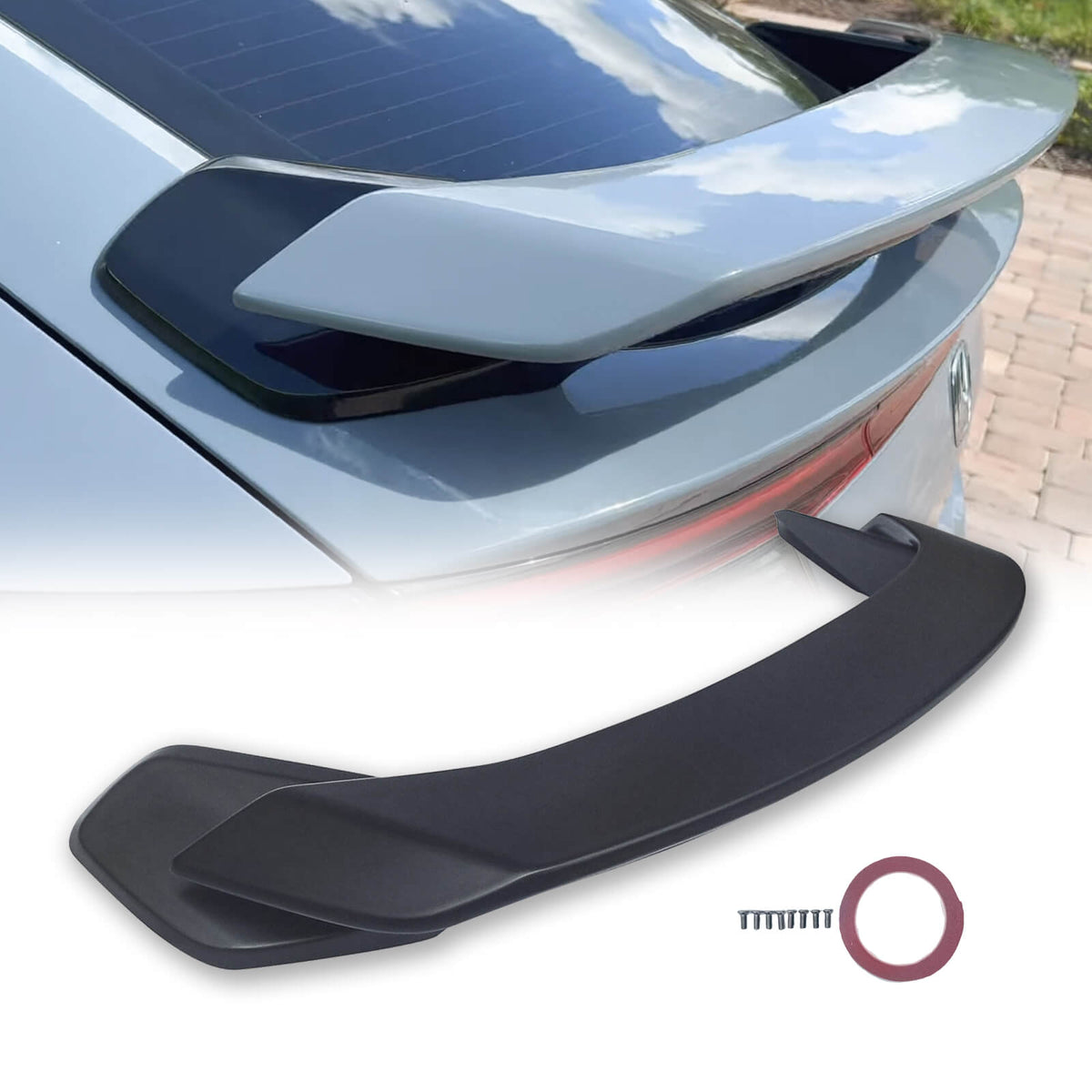 NINTE Rear Spoiler For 20222024 11th Gen Honda Civic Hatchback ABS