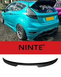 NINTE Rear Roof Spoiler Wing Fit For Ford Fiesta MK7 MK7.5 2008-2017 Painted Gloss Black One Piece Sport Style Without Logo - NINTE