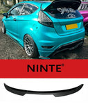 NINTE Rear Roof Spoiler Wing Fit For Ford Fiesta MK7 MK7.5 2008-2017 Painted Gloss Black One Piece Sport Style Without Logo
