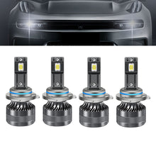 Load image into Gallery viewer, NINTE 9005 9006 Combo LED Headlight High Low Beam Bulbs 6000K Cool White 4PCS