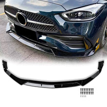 Cargar imagen en el visor de la galería, NINTE for Mercedes-benz C Class W206 C300 AMG Line Front Bumper lip Gloss Black