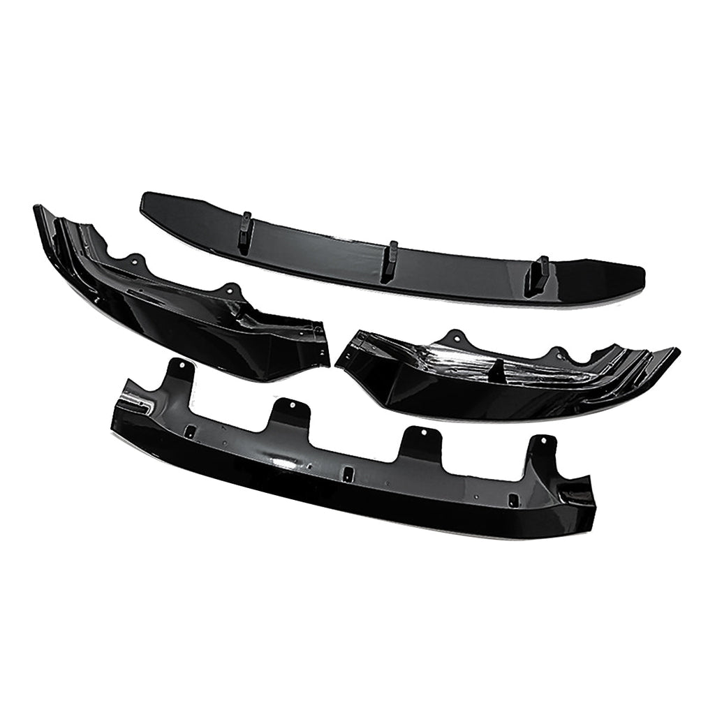 Front Li Splitter NINTE For 2014-2018 BMW F15 X5 M-Sport 4pc ABS Front Lip Splitters