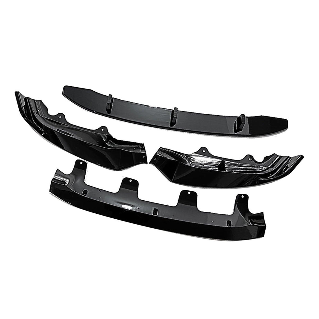 NINTE Front Lip For 2014-2018 BMW F15 X5 M-Sport 4pc ABS Front Lip Splitters