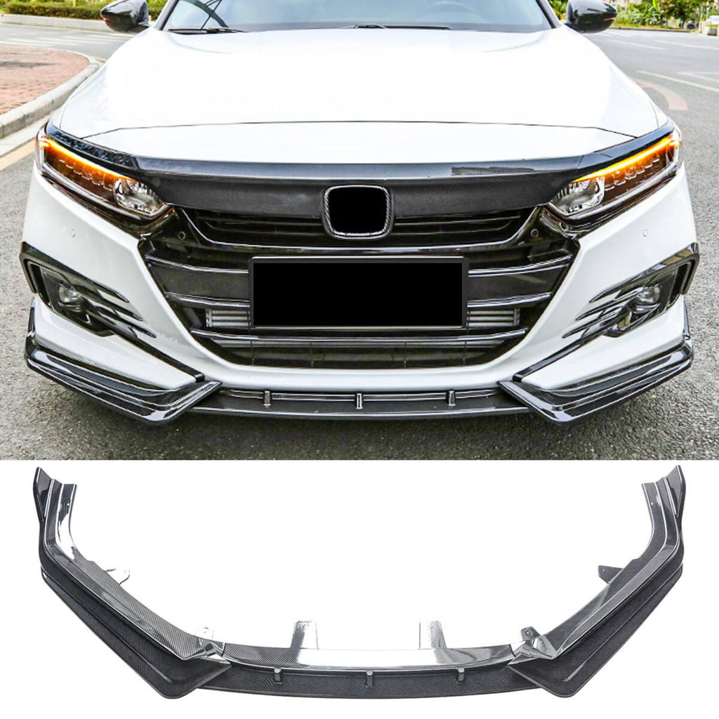 NINTE For 2021-2022 Honda Accord ABS 3Pcs Front Lip Front Bumper Lip Splitters