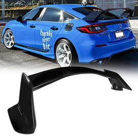 NINTE For 2022 - 2024 11th Gen Honda Civic Hatchback Rear Diffuser & Rear Spoiler Wing Gloss Black - NINTE