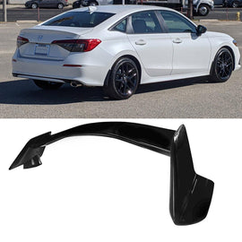 NINTE For 2022 - 2024 11th Honda Civic Sedan Rear Spoiler Trunk Spoiler ABS Type R Style FK8 Wing Style - NINTE