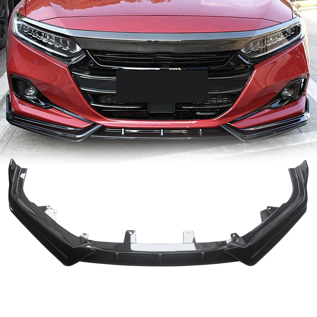 NINTE For 2021-2022 Honda Accord ABS 3Pcs Front Lip Front Bumper Lip Splitters